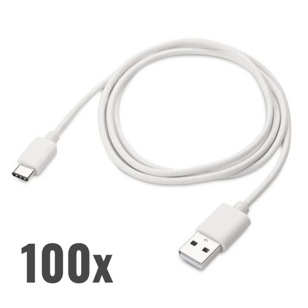 Кабель USB to Type-C (White) 100 шт