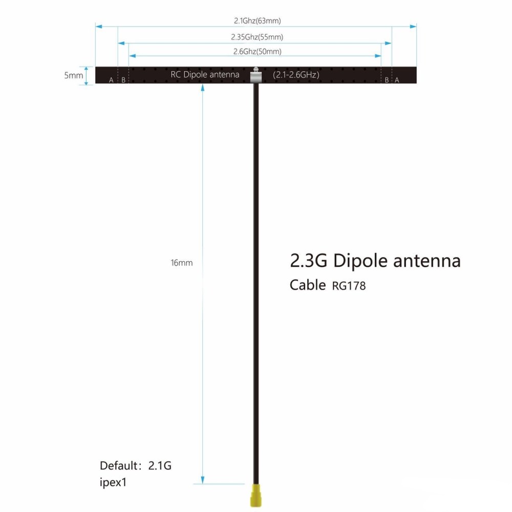 Dipole антена універсальна зламна Maple Wireless від 2100 до 2600МГц (10 шт)