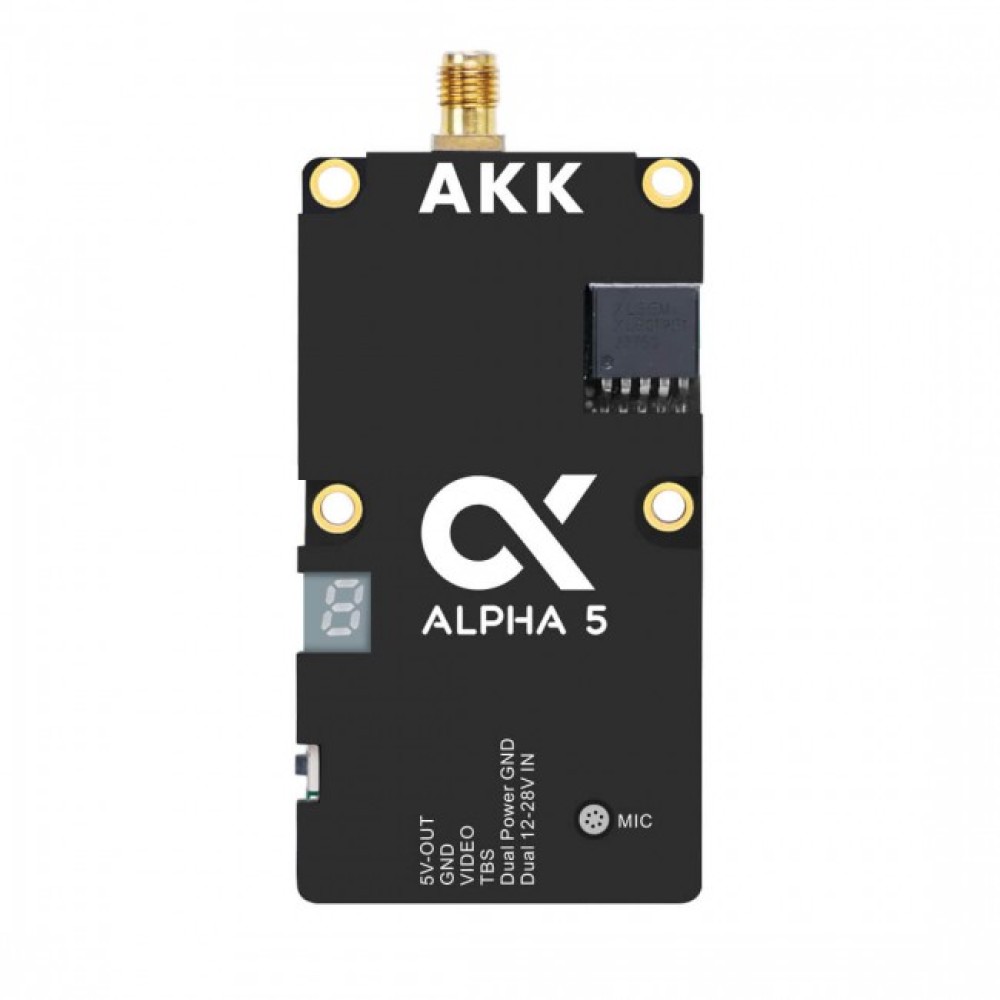 Відеопередавач (VTX) AKK Alpha 5 5.8G 5W на 80 каналів