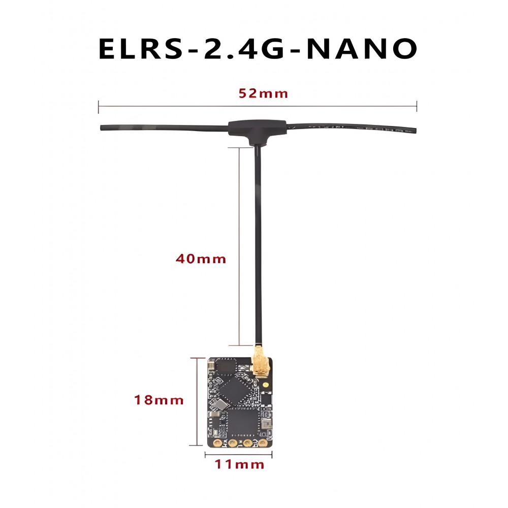 Приймач BetaFPV ExpressLRS ELRS 2.4G Nano