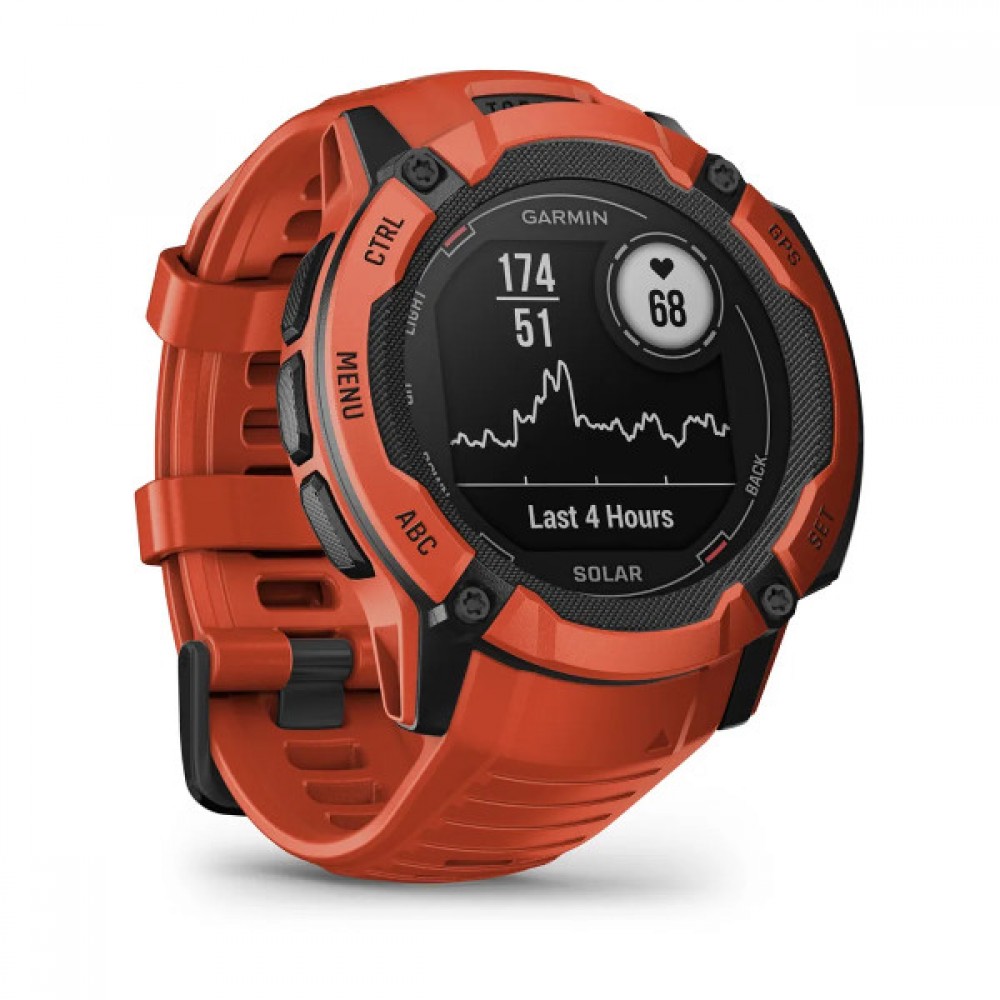 Смартгодинник Garmin Instinct 2X Solar Flame Red (010-02805-01)