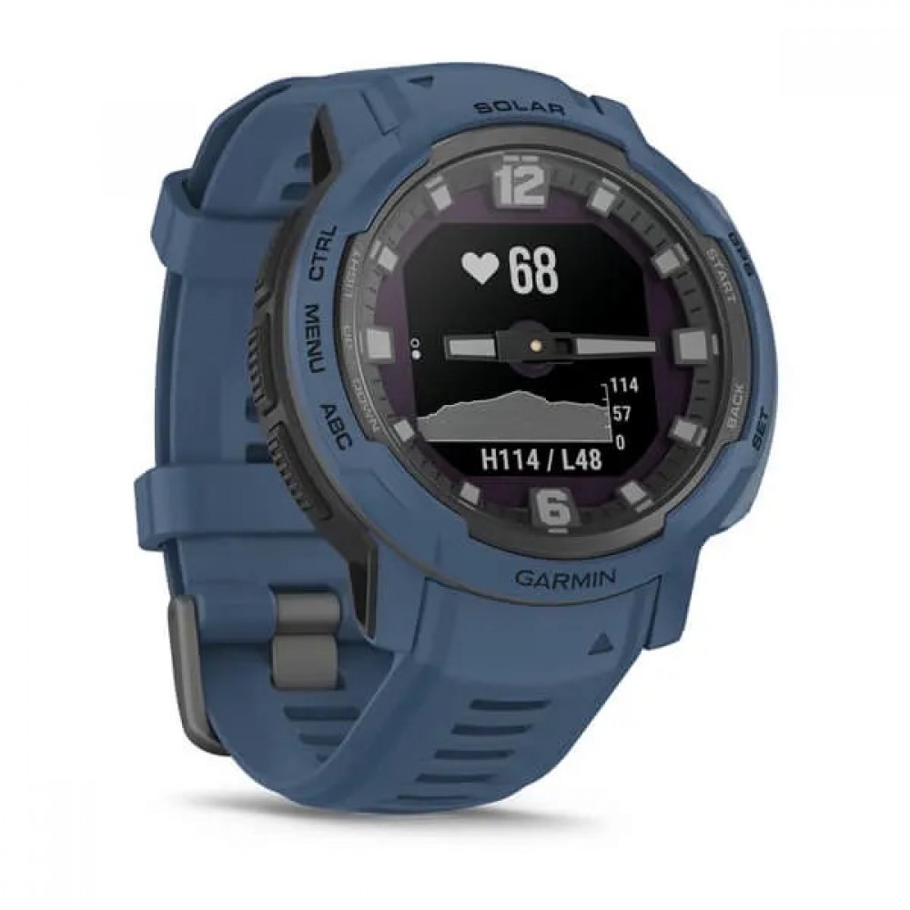 Смартгодинник Garmin Instinct Crossover Solar Tidal Blue (010-02730-02)