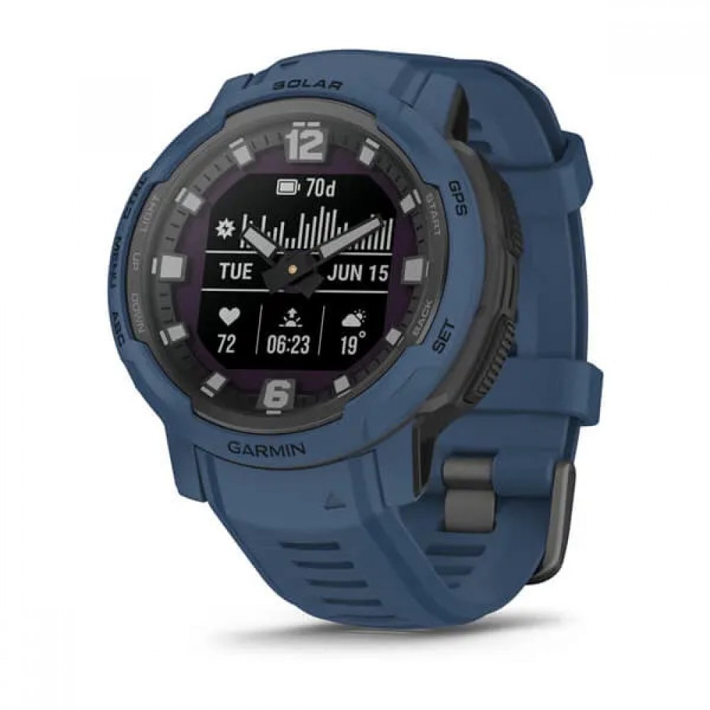 Смартгодинник Garmin Instinct Crossover Solar Tidal Blue (010-02730-02)